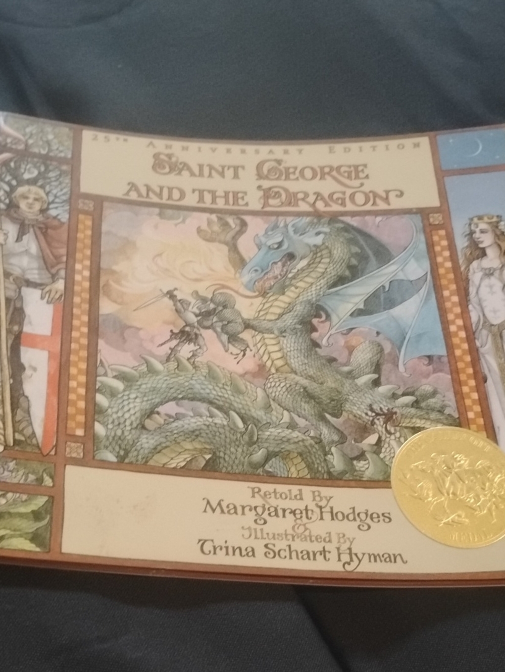 Saint George and the Dragon Illustrated Book - Green Cover